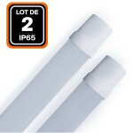 Lot de 2 r�glettes led 36w 120cm �tanche ip65 blanc neutre