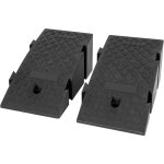 Lot de 2 rampes de chargement en plastique, rampes de trottoir, rampes d'atelier de voiture, portables, ...