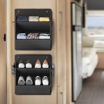 Lot de 2 rangements de camping - car avec ruban adh�sif, �tag�re � suspendre au - dessus de la porte, ...