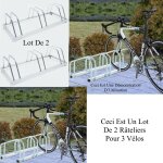 Le poisson qui jardine - lot de 2 rangements - rteliers 3 vlos avec fixation au sol - rack 1 niveau ...