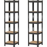 Lot de 2 rayonnage etag�res de rangement 150 x 37 x 37 cm �tag�re metallique atelier / garage / cuisine ...