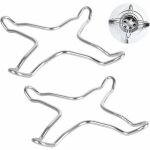 Lot de 2 rducteurs  gaz en acier inoxydable pour plaque de cuisson  gaz, plaque de cuisson, plaque ...