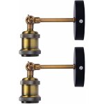 Lot de 2 rtro lampe applique murale style industriel antique luminaire rglable clairage vintage edison ...