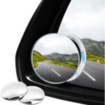 Lot de 2 r�troviseurs pour angles morts pour voitures, 360�rotate hd verre auto - adh�sif convexe vue ...