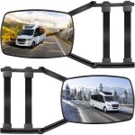 Lot de 2 rtroviseurs extrieurs rglables pour remorque de voiture, caravane, camping - car, fourgonnette ...