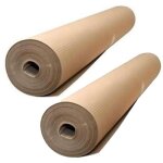 Lot de 2 rouleaux de carton ondule' mesurant 1 x 45 me'tres la havane protection revetement de sol peinture ... Lot de 2 rouleaux de carton ondule' mesurant 1 x 45 me'tres la havane protection revetement de sol peinture ...