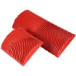 Lot de 2 rouleaux de peinture imitation grain de bois pour peinture murale, texture murale, outil de ...