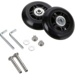 Lot de 2 roulettes de rechange pour valises 70 x 24 mm, kits de r�paration de roues de valise, cl�s et ...