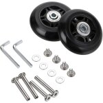 Lot de 2 roulettes de rechange pour valises 70 x 24 mm, kits de r�paration de roues de valise, cl�s et ...