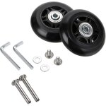 Lot de 2 roulettes de rechange pour valises, kits de r�paration de roues de valise, cl�s et vis d'axe ...