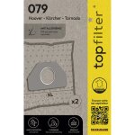 Lot de 2 sacs aspirateur tornado et k�rcher topfilter premium