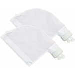 Lot de 2 sacs filtrants pour nettoyeur de piscine polaris 280 et 480 design zipp et rglable en blanc