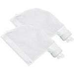Lot de 2 sacs filtrants pour nettoyeur de piscine polaris 280 et 480 design zipp et rglable en blanc