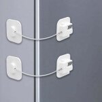 Lot de 2 serrure frigo avec code, cadenas frigo pour enfants, adh�sive verrou de r�frig�rateur � combinaison, ...