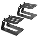 Lot de 2 supports audio de bureau, support de rangement de bureau, rehausseur de moniteur de studio, ...