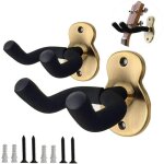 Lot de 2 supports muraux s�curis�s et �l�gants pour guitare acoustique, �lectrique, basse, support mural ...