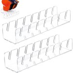 Lot de 2 supports de rangement en acrylique pour casquettes de baseball, sans installation, pour 14 casquettes ...