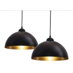 Lot de 2 suspensions vintage, 2 luminaires style industriel, plafonnier vintage lot de 2, �clairage int�rieur, ...
