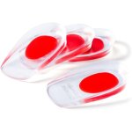 Lot de 2 talonnettes souples - semelles intrieures en silicone rouge