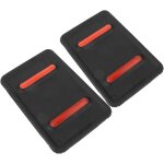 Lot de 2 tapis isolants en t�le de fer noire pour table � repasser coussin