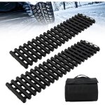 Costway - lot de 2 tapis de traction pour pneus, plaques de récupération tpr portables aide à la traction ... Costway - lot de 2 tapis de traction pour pneus, plaques de récupération tpr portables aide à la traction ...