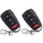 Lot de 2 t�l�commandes universelles de remplacement pour portes de garage �lectriques 433 mhz