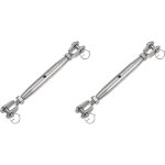 Lot de 2 tendeurs � m�choires m10 en acier inoxydable 304 avec fermoir magn�tique?vis de fermeture en ...