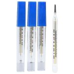 Lot de 2 thermom�tres en verre � mercure de qualit� m�dicale pour mesure de la temp�rature corporelle ...