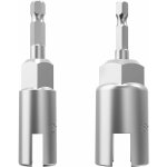 Memkey - lot de 2 tourne - �crous � tige hexagonale de 6, 35 mm, �crous � aile, cl�s � douille, embouts ...