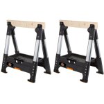 Lot de 2 tr�teaux ajustables lumberjack pour bricolage keter