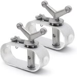 Lot de 2 treuil de couverture de piscine alliage d'aluminium tendeurs cliquet pour couverture de piscine ...