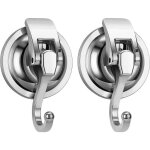 Lot de 2 ventouse salle de bain puissante murale de douche � ventouse sous vide mural plastique porte ...