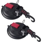 Lot de 2 ventouses solides ancre d'arrimage multifonctions ventouse puissante robuste avec crochet de ...