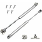 Lot de 2 verin a gaz, 60n / 6 kg verin meuble ressort amortisseurs � gaz, charni�res � fermeture douce, ...