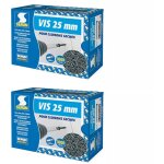 Lot de 2 x 1000 vis auto perceuse semin pour la fixation des plaques de p�tre sur l'ossature - int�rieur ...