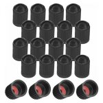Lot de 20 bouchon de valve capuchon plastique schrader pneu v�lo moto auto voiture quad trottinette, ...