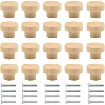 Lot de 20 boutons de meubles en bois, boutons d'armoire, boutons de tiroir, boutons en bois, poign�es ...