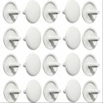 Lot de 20 cache vis plastique blanc cruciforme pz2 pour vis � t�te frais�e fini propre et esth�tique ...