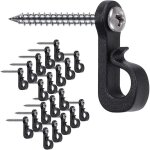 Lot de 20 crochets en forme de q avec vis phillips pour garage, fte du nouvel an en plein air et lumires ...