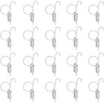 Lot de 20 crochets � ressort pour porte de cage en m�tal pour fixation de porte de cage pour lapin, �quipement ...