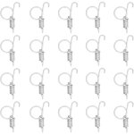 Lot de 20 crochets  ressort pour porte de cage en mtal pour fixation de porte de cage pour lapin, quipement ...