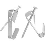 Lot de 20 crochets de suspension pour cadres photo, crochets de cadre de 45, 4 kg avec clous en m�tal ...