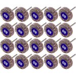 Lot de 20 disques � lamelles en papier abrasif grain 80 pour outils rotatifs