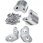 Lot de 20 �querre m�tal, 20 � 20 mm �querre de fixation, equerre de fixation 90 degr�s, equerre inox ...