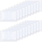 Lot de 20 lentilles fines fresnel de poche, 3 lentilles l�g�res fresnel pour lecture ou allume - feu