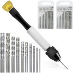 Lot de 20 micro - forets hlicodaux pour la fabrication de bijoux, outils rotatifs pour bois, bijoux, ...