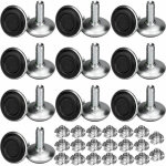 Lot de 20 pieds r�glables pour meubles de m8x20x30mm - supports de nivellement de chaises, tables