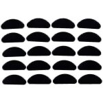 Lot de 20 plaquettes nasales adhsives en silicone pour lunettes, antidrapantes, fines et blanches