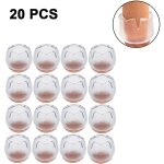 Lot de 20 prot�ge - pieds de chaise pour sols en bois dur