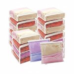 Lot de 20 sacs de rangement transparents 40x30x8 cm, pour v�tements, pulls, couvertures et draps